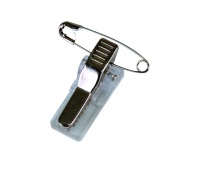 Clips with safety-pins for ID tags OFFICE PRODUCTS, self-adhesive, 100 pcs