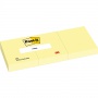 Karteczki samoprzylepne POST-IT® (653), 38x51mm, 3x100 kart., żółte