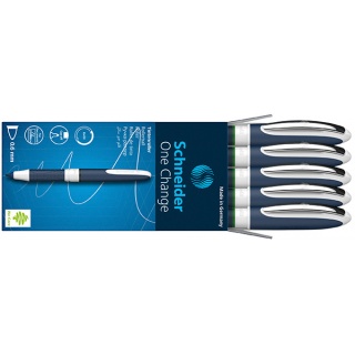 Pióro kulkowe SCHNEIDER One Change, 0,6mm, zielone, Cienkopisy, pióra kulkowe, Artykuły do pisania i korygowania