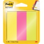 Zakładki indeksujące POST-IT® (671/3), papier, 25x76mm, 3x100 kart., mix kolorów