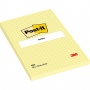 Karteczki samoprzylepne POST-IT® w kratkę (662), 102x152mm, 1x100 kart., żółte