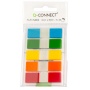 Zakładki indeksujące Q-CONNECT, PP, 12x45mm, 100 kart., zawieszka, mix kolorów