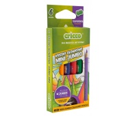 KREDKI CRICCO TRÓJKĄTNE MINI JUMBO 6-KOL. OP. KARTONOWE Z TEMPERÓWKĄ, Plastyka, Artykuły szkolne