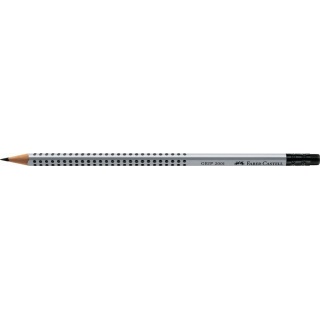 OŁÓWEK GRIP 2001 B Z GUMKĄ FABER-CASTELLCASTELL, Ołówki, Artykuły do pisania i korygowania