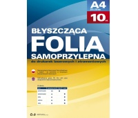 Samoprzylepna folia do drukarek laserowych ZŁOTA op./10szt., Folie samoprzylepne, Papier i etykiety