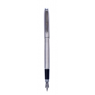 Komplet Zenith Silver w etui - pióro wieczne + długopis, Pióra, Artykuły do pisania i korygowania