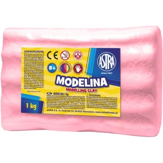 Modelina "cukiernicza zabawa" 1 kg malinowa, Produkty kreatywne, Artykuły szkolne