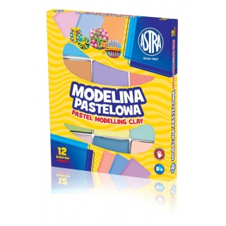 Modelina pastelowa Astra 12 kolorów, Produkty kreatywne, Artykuły szkolne