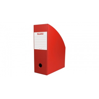 Pojemnik na dokumenty 10 cm czerwony, Pojemniki na dokumenty i czasopisma, Archiwizacja dokumentów