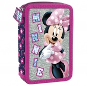 PIÓRNIK Z WYPOSAŻENIEM DWUKOMOROWY MINNIE 21, Piórniki, Artykuły szkolne
