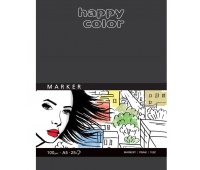 Blok do markerów, ART, 100g, A5, 25 ark, Happy Color, Bloki, Artykuły szkolne