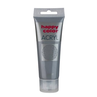 Farba akrylowa 75ml, ciemnoszary czerwonawy, Happy Color, Plastyka, Artykuły szkolne