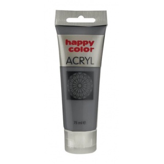 Farba akrylowa 75ml, ciemnoszary niebieskawy, Happy Color, Plastyka, Artykuły szkolne