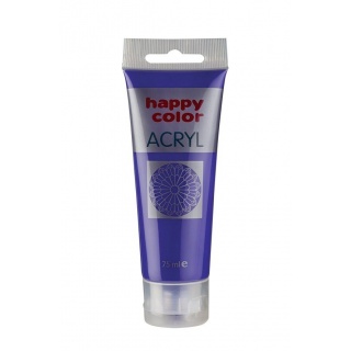 Farba akrylowa 75ml, fioletowy, Happy Color, Plastyka, Artykuły szkolne