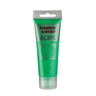 Farba akrylowa 75ml, jasnozielony, Happy Color, Plastyka, Artykuły szkolne