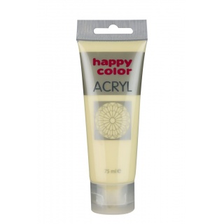 Farba akrylowa 75ml, jasnożółty limonkowy, Happy Color, Plastyka, Artykuły szkolne