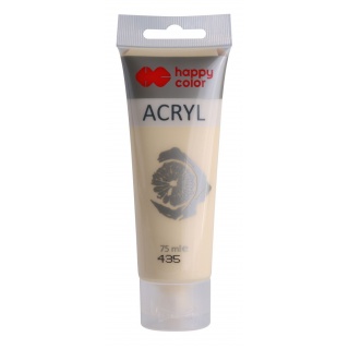 Farba akrylowa 75ml, kość słoniowa, Happy Color, Plastyka, Artykuły szkolne