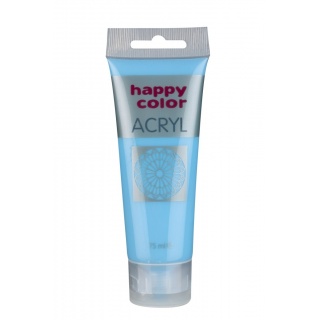 Farba akrylowa 75ml, niebieski pastelowy, Happy Color, Plastyka, Artykuły szkolne