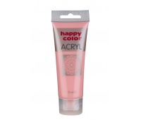Farba akrylowa 75ml, róż pudrowy pastelowy, Happy Color, Plastyka, Artykuły szkolne
