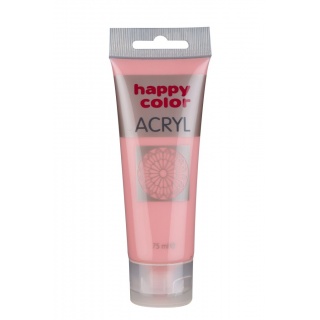 Farba akrylowa 75ml, róż pudrowy pastelowy, Happy Color, Plastyka, Artykuły szkolne