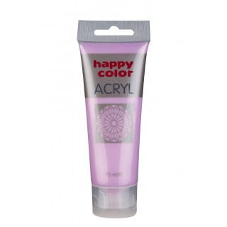 Farba akrylowa 75ml, różowy metalik, Happy Color, Plastyka, Artykuły szkolne