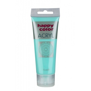 Farba akrylowa 75ml, zielony pastelowy, Happy Color, Plastyka, Artykuły szkolne