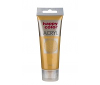 Farba akrylowa 75ml, złoty, Happy Color, Plastyka, Artykuły szkolne