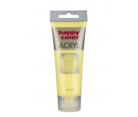 Farba akrylowa 75ml, żółty pastelowy, Happy Color, Plastyka, Artykuły szkolne