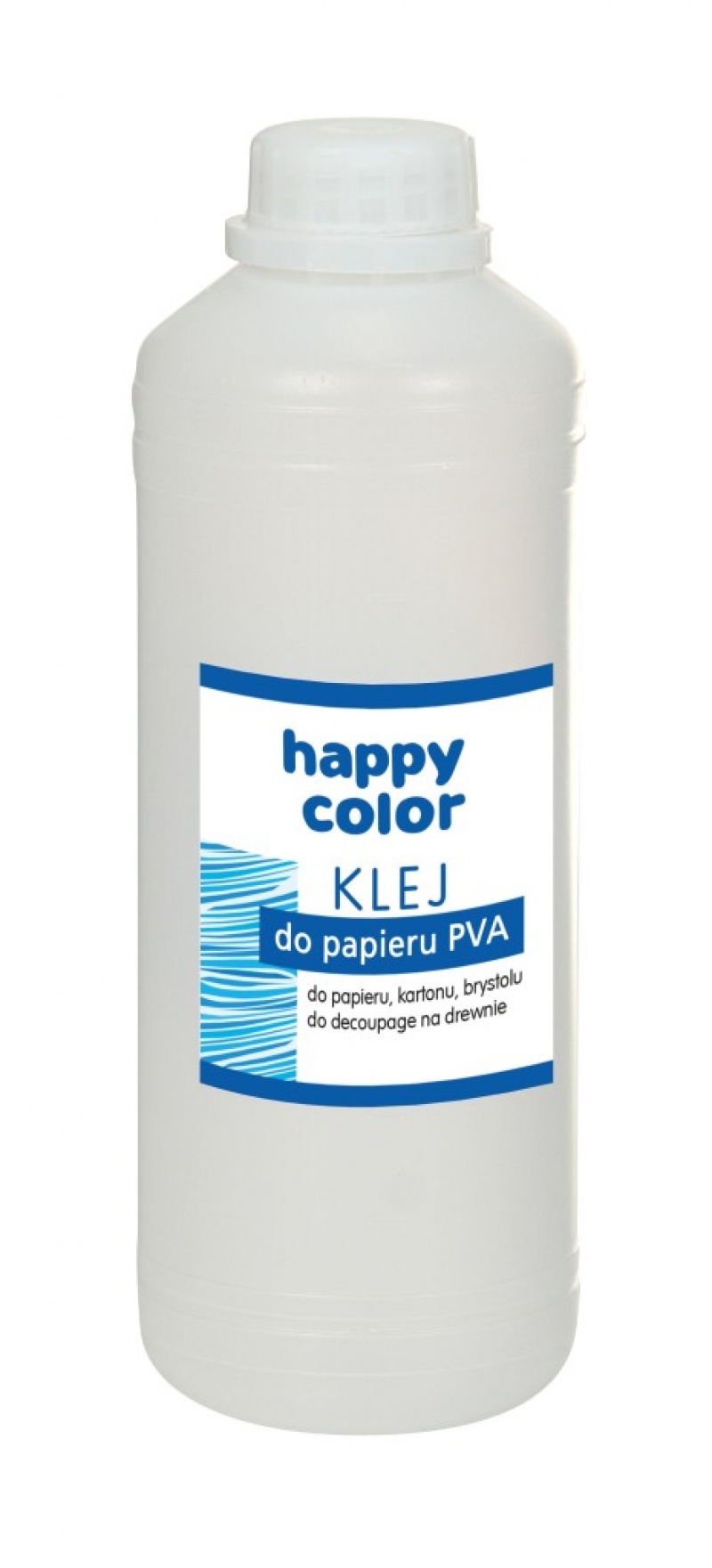 Klej do papieru PVA, butelka 500g, Happy Color, Kleje, Drobne akcesoria biurowe