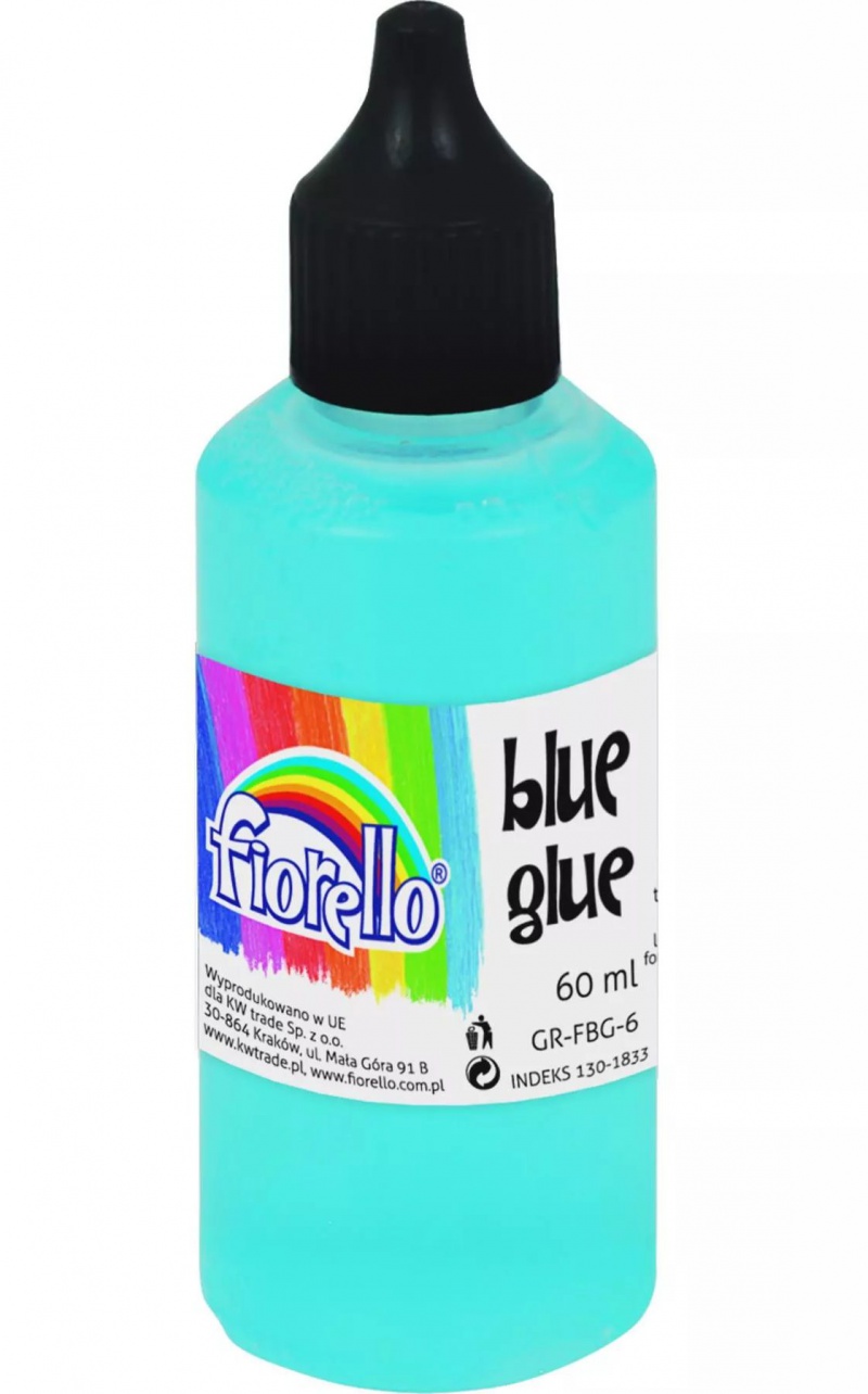 Klej w płynie Fiorello Blue Glue 60 ml, Kleje, Drobne akcesoria biurowe