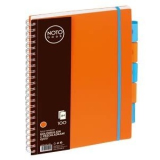 Kołobrulion Grand NOTO Book A4 100 pomarańczowy, Zeszyty, Artykuły szkolne