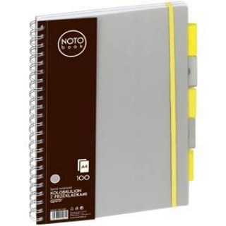 Kołobrulion Grand NOTO Book A4 100 szary, Zeszyty, Artykuły szkolne