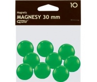 Magnes 30mm GRAND zielony, Bloki, magnesy, gąbki, spraye do tablic, Prezentacja