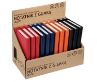 Notatnik GRAND z gumką A6/80 kartek 80gm- kratka MIX, Zeszyty, Artykuły szkolne