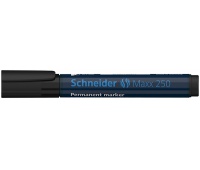 Marker permanentny SCHNEIDER Maxx 250, ścięty, 2-7mm, czarny, Markery, Artykuły do pisania i korygowania