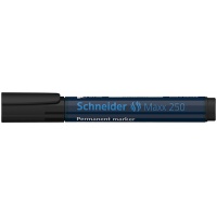 Marker permanentny SCHNEIDER Maxx 250, ścięty, 2-7mm, czarny, Markery, Artykuły do pisania i korygowania