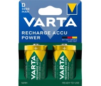 Akumulatorki VARTA Recharge Accu Power D R20 3000 mAh Bli2, Baterie, akumulatory i ładowarki, Urządzenia biurowe