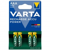 Akumulatorki VARTA Recharge Accu Power AAA 1000 mAh Bli4, Baterie, akumulatory i ładowarki, Urządzenia biurowe