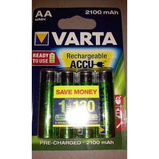 BATERIE ACCU R6 2100mAh LONGLIFE READY VARTA 4szt, Baterie, Urządzenia i maszyny biurowe