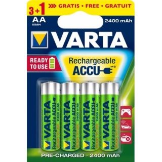 BATERIE ACCU R6 2400mAh POWER VARTA 4szt, Baterie, Urządzenia i maszyny biurowe