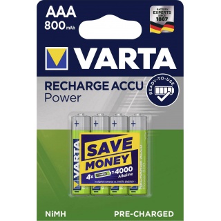 BATERIE VARTA ACCU R-3 800mAh LONGLIFE READY 4szt, Baterie, Urządzenia i maszyny biurowe