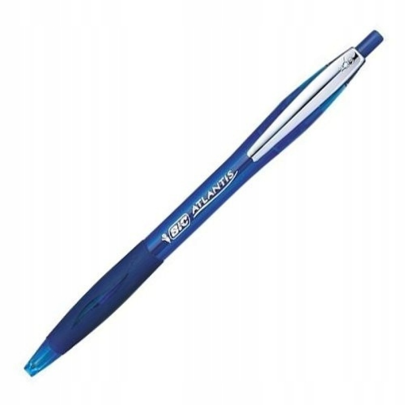 BIC Atlantis Soft Długopis niebieski 1 szt, Długopisy automatyczne, Art. do pisania i korygowania