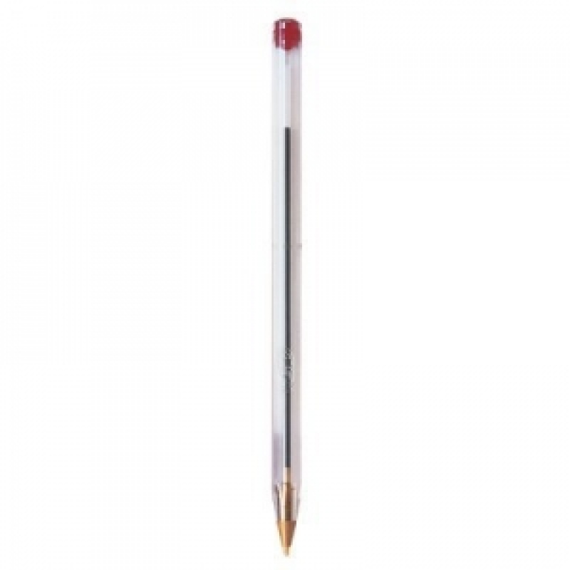BIC Cristal Original Długopis czerwony 1 szt, Długopisy, Artykuły do pisania i korygowania