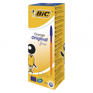 BIC Orange Original Fine Długopis niebieski 1 szt, Długopisy, Artykuły do pisania i korygowania
