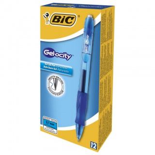 BIC Gel-ocity Długopis żelowy niebieski 1 szt, Żelopisy, Artykuły do pisania i korygowania