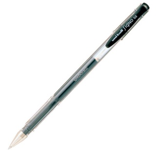 Długopis żelowy UM-100, czarny, Uni, Żelopisy, Artykuły do pisania i korygowania