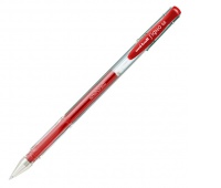 Długopis żelowy UM-100, czerwony, Uni, Żelopisy, Artykuły do pisania i korygowania