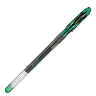 Długopis żelowy UM-120, zielony, Uni, Żelopisy, Artykuły do pisania i korygowania