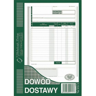 Dowód dostawy, Druki, Papier i etykiety