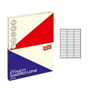 ETYKIETY SAMOPRZYLEPNE GRAND 007 BIALE 70x16,9, Etykiety samoprzylepne, Papier i etykiety